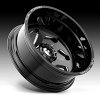 Fuel FF39D 8-Lug Gloss Black Milled Forged Dually Custom Truck Wheels 5